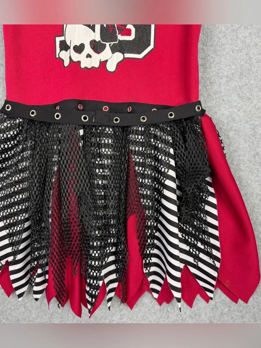 Spirit Zombie Cheerleader Dress Costume Girls Medium Halloween